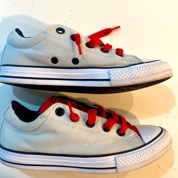 Converse CTAS Street Slip Pure Platinum/Casino/Black Kids Shoes New Authentic - Picture 2 of 6